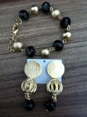 Conjunto brinco e pulseira